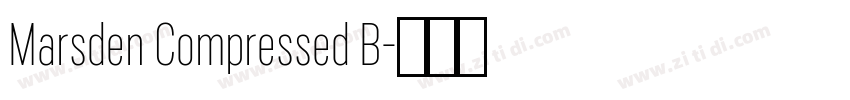 Marsden Compressed B字体转换